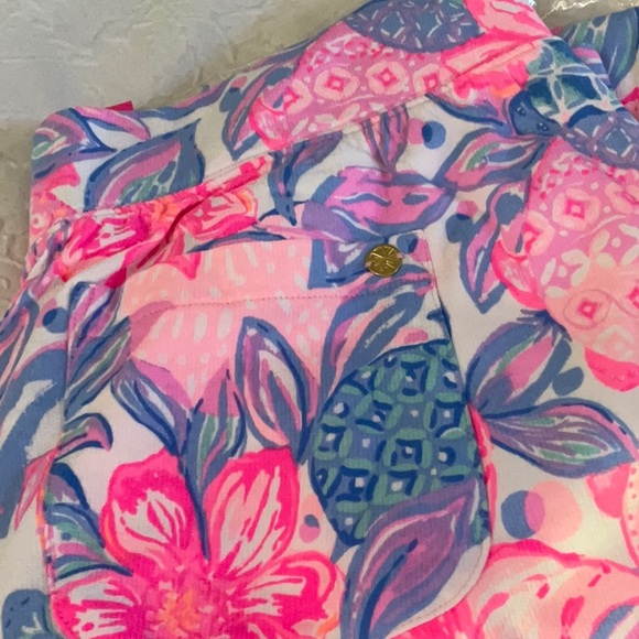 NWT MALLIE KNIT PANT PINK ISLE SNAPPY TURTLE LILLY PULITZER LARGE multi color - Picture 3 of 6
